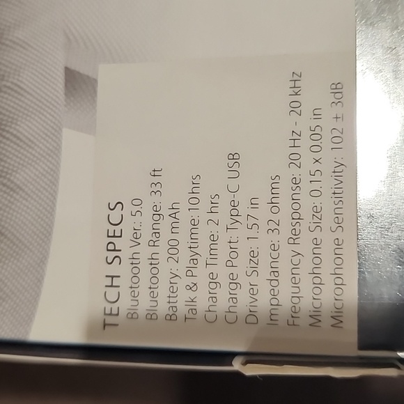 BROOKSTONE wireless bluetooth headphones USB built in microphone mic with aroma - Picture 4 of 6